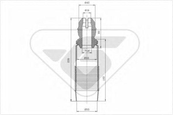 Tampon cauciuc suspensie