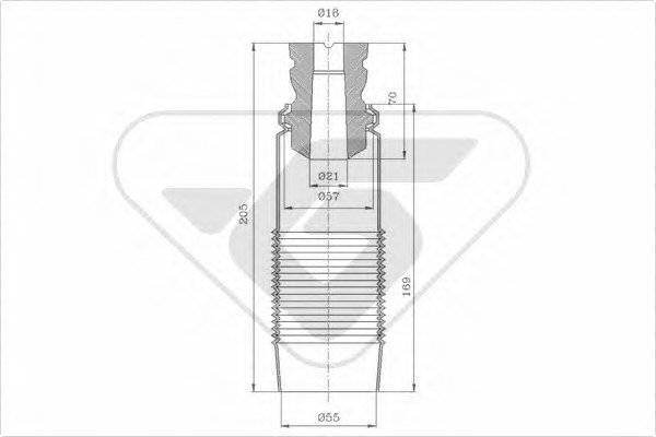 Tampon cauciuc suspensie