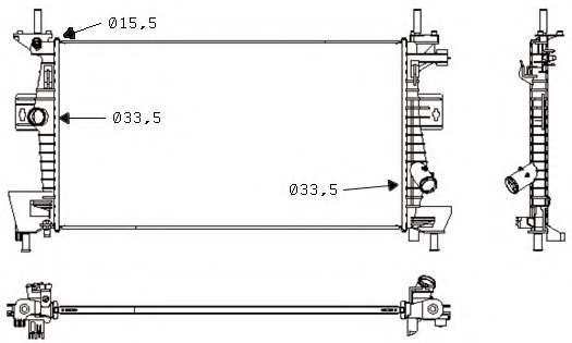 Radiator racire motor