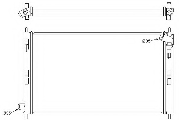 Radiator racire motor