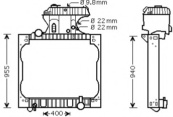 Radiator racire motor