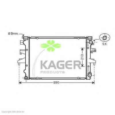 Radiator racire motor