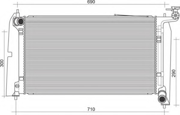 Radiator racire motor