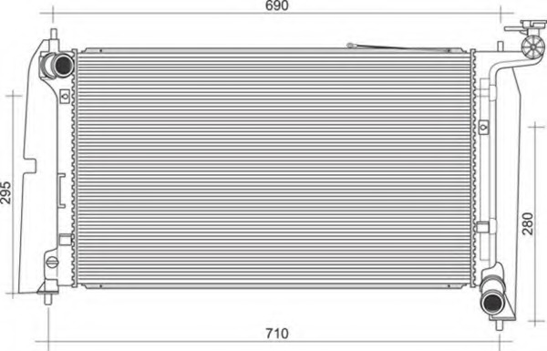 Radiator racire motor