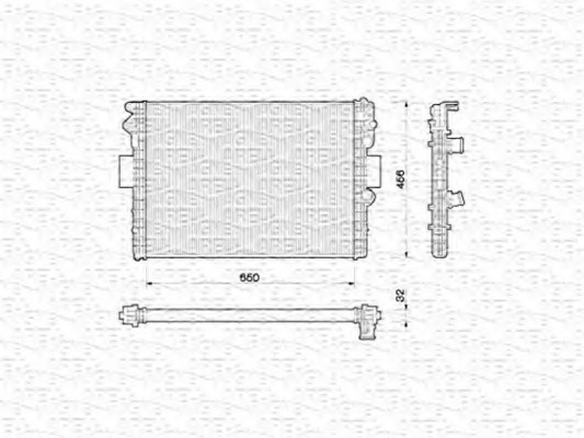 Radiator racire motor