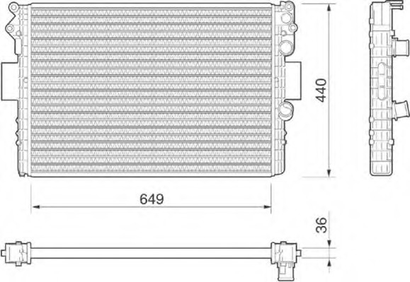 Radiator racire motor