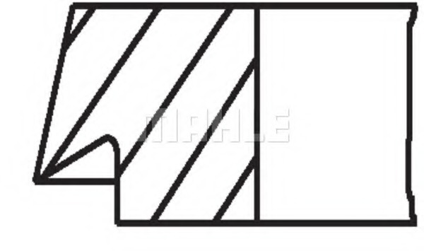 Set segmenti piston MAHLE