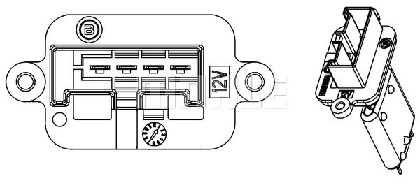 Rezistor ventilator habitaclu