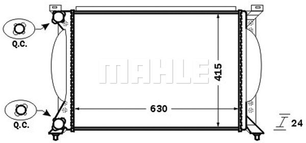Radiator racire motor