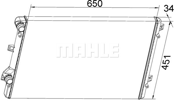 Radiator racire motor