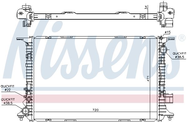 Radiator racire motor