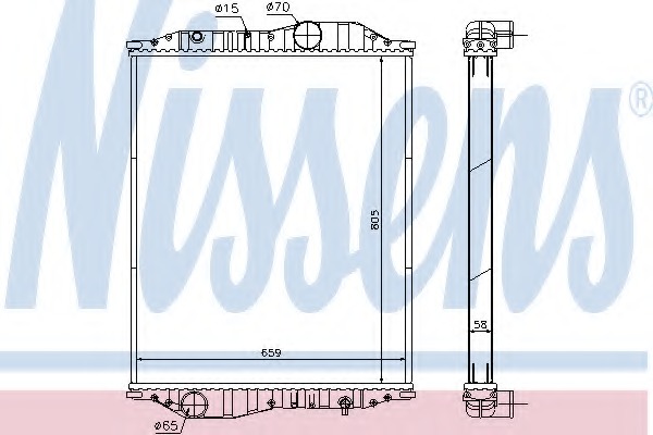Radiator racire motor