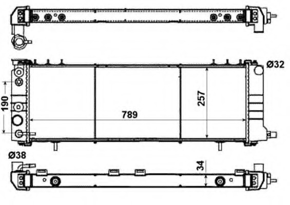 Radiator racire motor