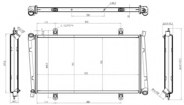 Radiator racire motor