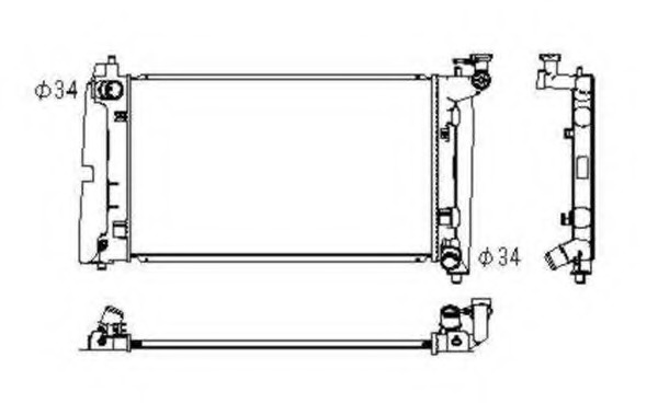 Radiator racire motor