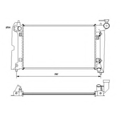 Radiator racire motor