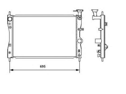 Radiator racire motor