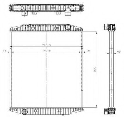 Radiator racire motor