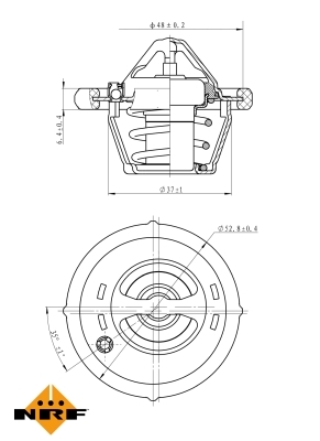 Termostat lichid racire