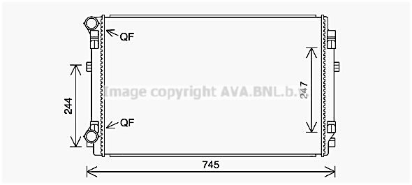 Radiator racire motor