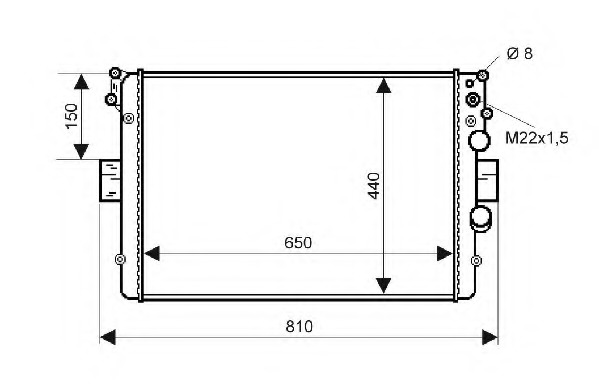 Radiator racire motor