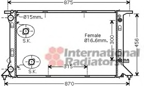 Radiator racire motor