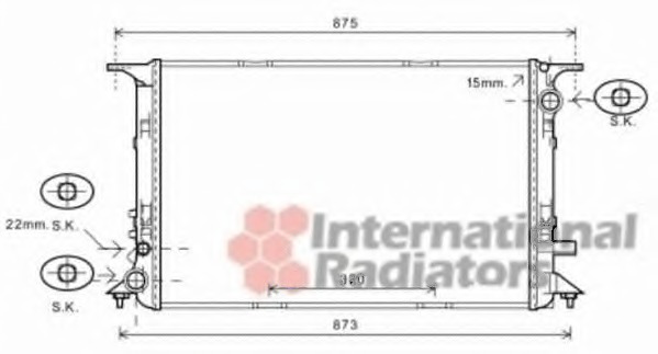 Radiator racire motor