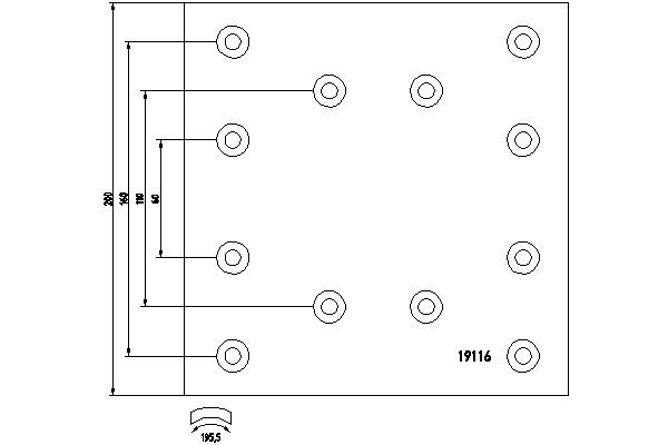 Set garnituri de frictiune frana tambur