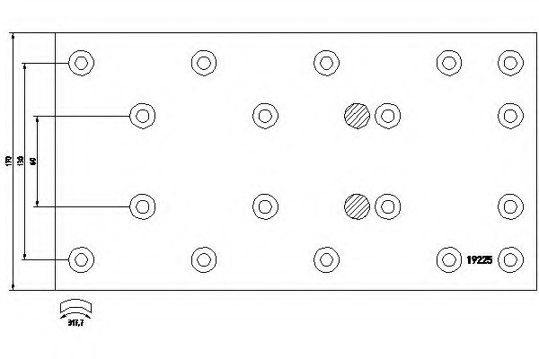 Set garnituri de frictiune frana tambur