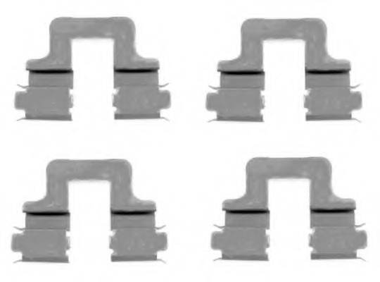 Set accesorii placute frana