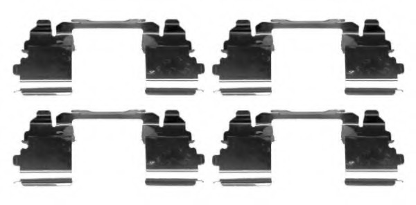 Set accesorii placute frana