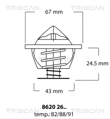 Termostat lichid racire