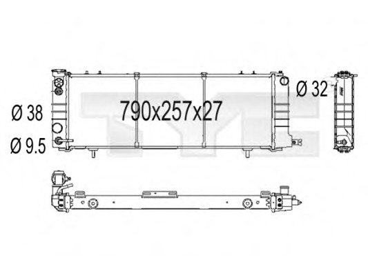 Radiator racire motor