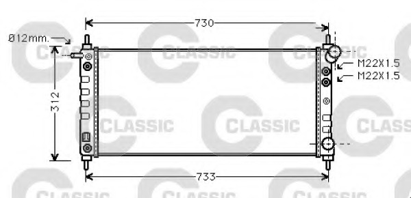 Radiator racire motor