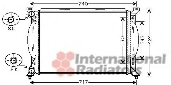 Radiator racire motor