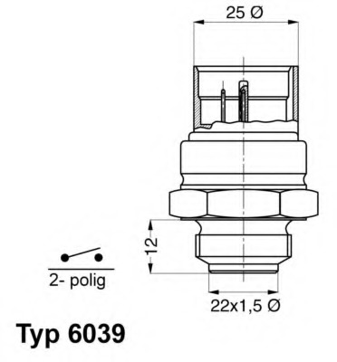 Comutator temperatura ventilator radiator