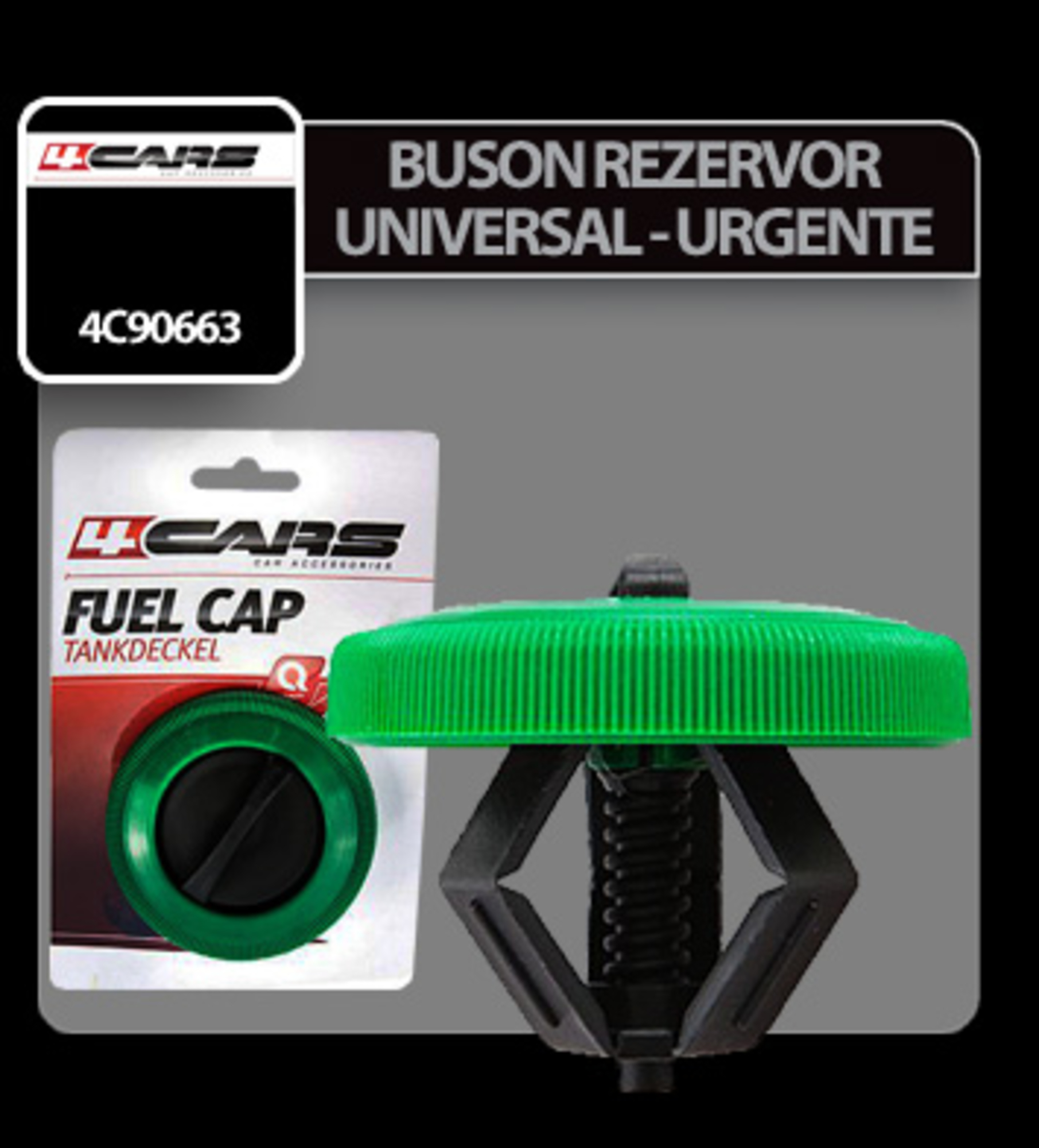 Buson rezervor universal plastic pentru urgente 4cars