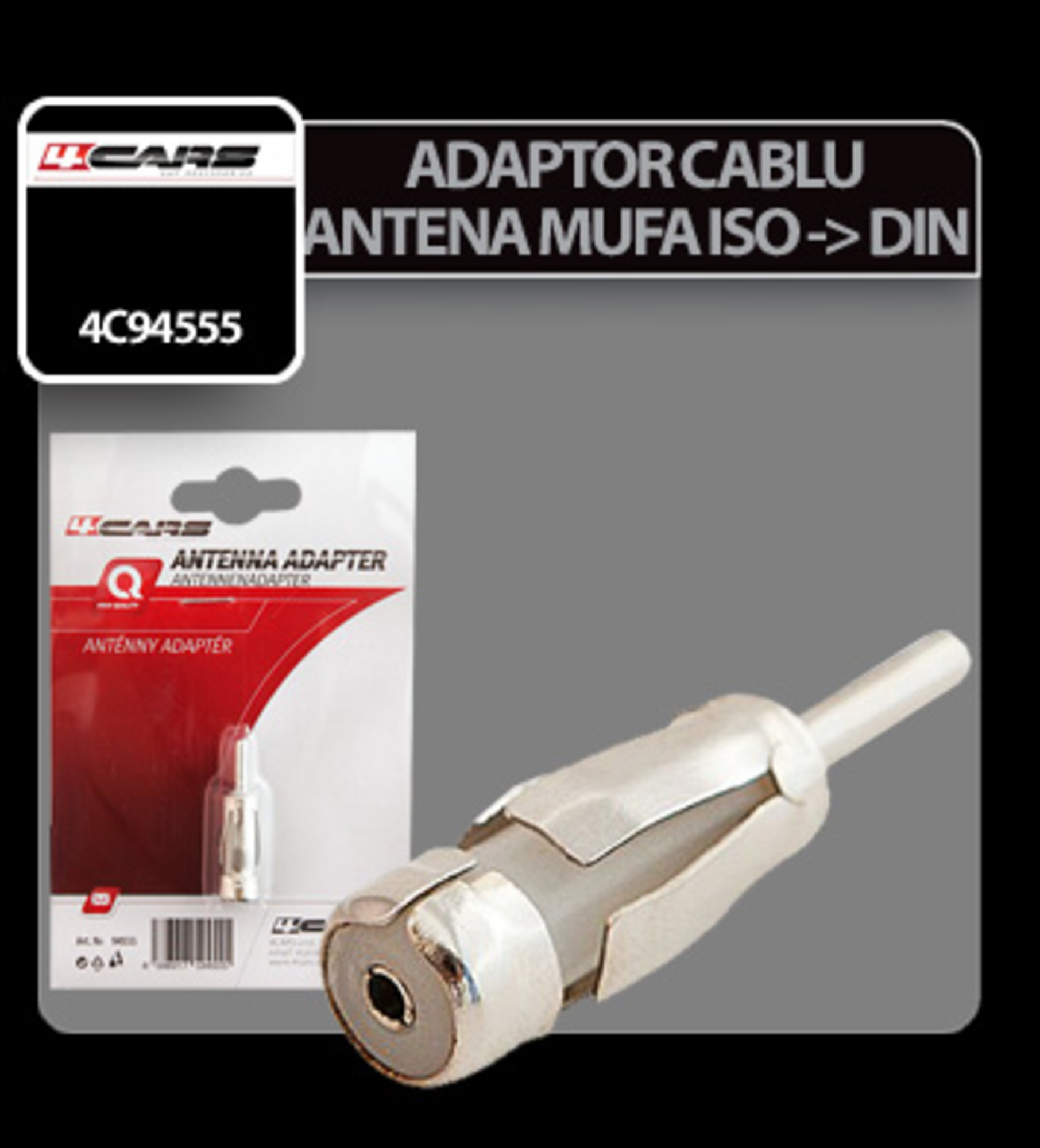 Adaptor cablu antena mufa iso in din 4cars