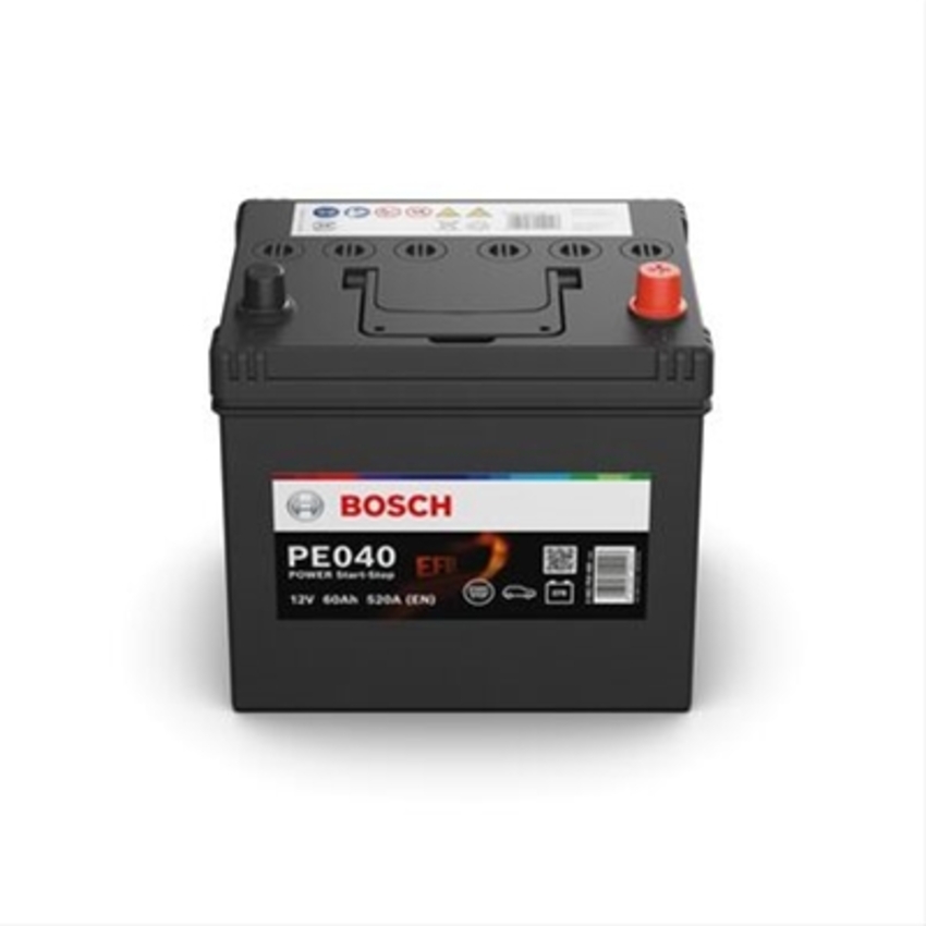 Baterie bosch power efb 12 v pe040 60ah 520a 230x173x225 +dr