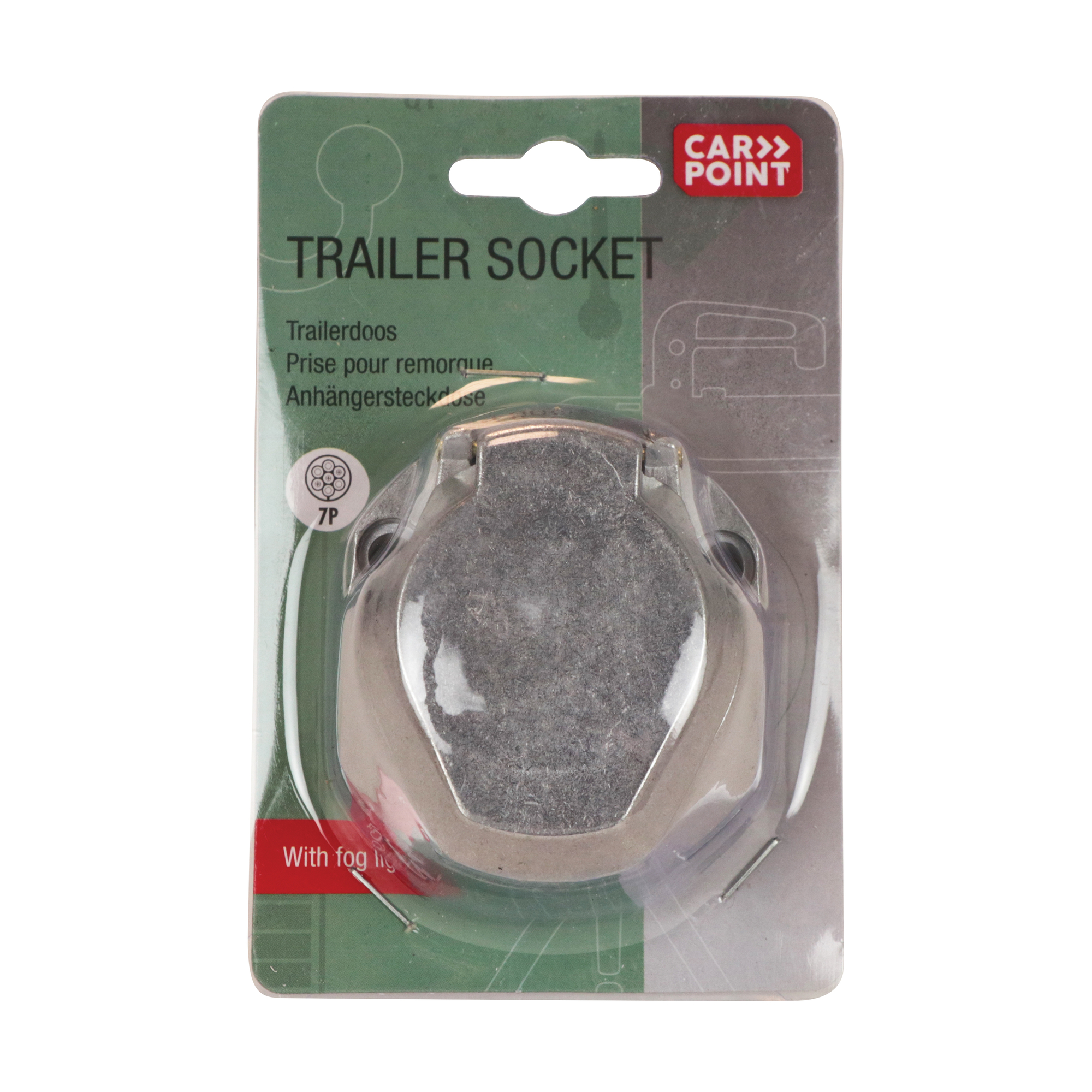 Priza remorca aluminiu 7 poli carpoint 12v - blister