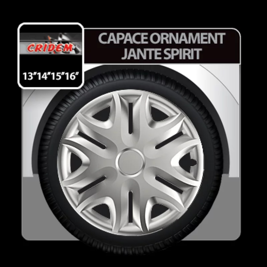 Capace roti auto spirit 4buc - argintiu - 15''