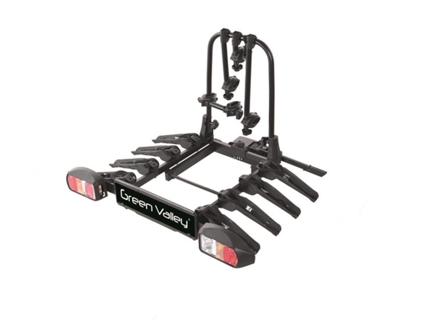 Suport 4 biciclete prindere pe carlig remorcare discovery green valley