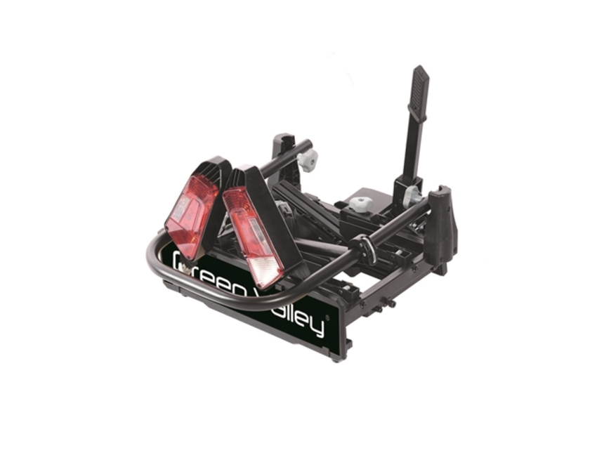 Suport 3 biciclete (4 cu adaptor) prindere pe carlig remorcare tourer green valley