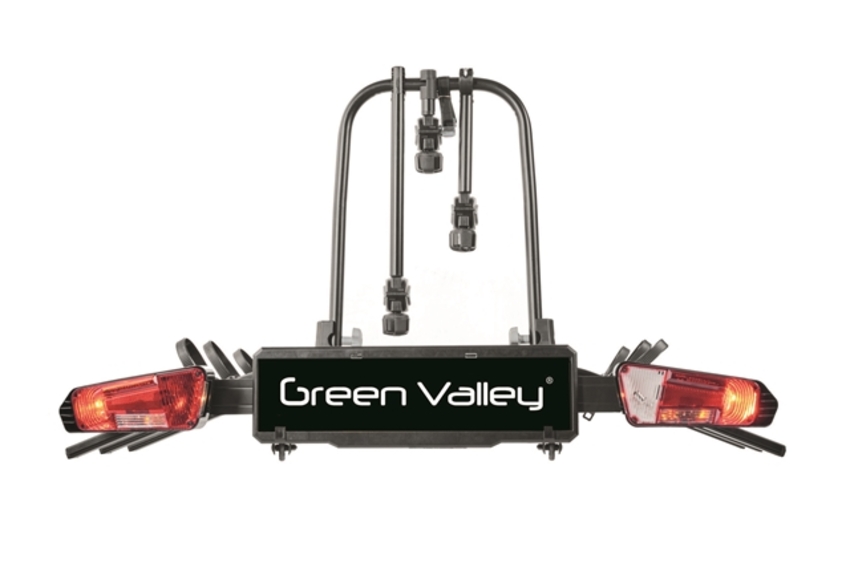 Suport 3 biciclete (4 cu adaptor) prindere pe carlig remorcare explorer green valley