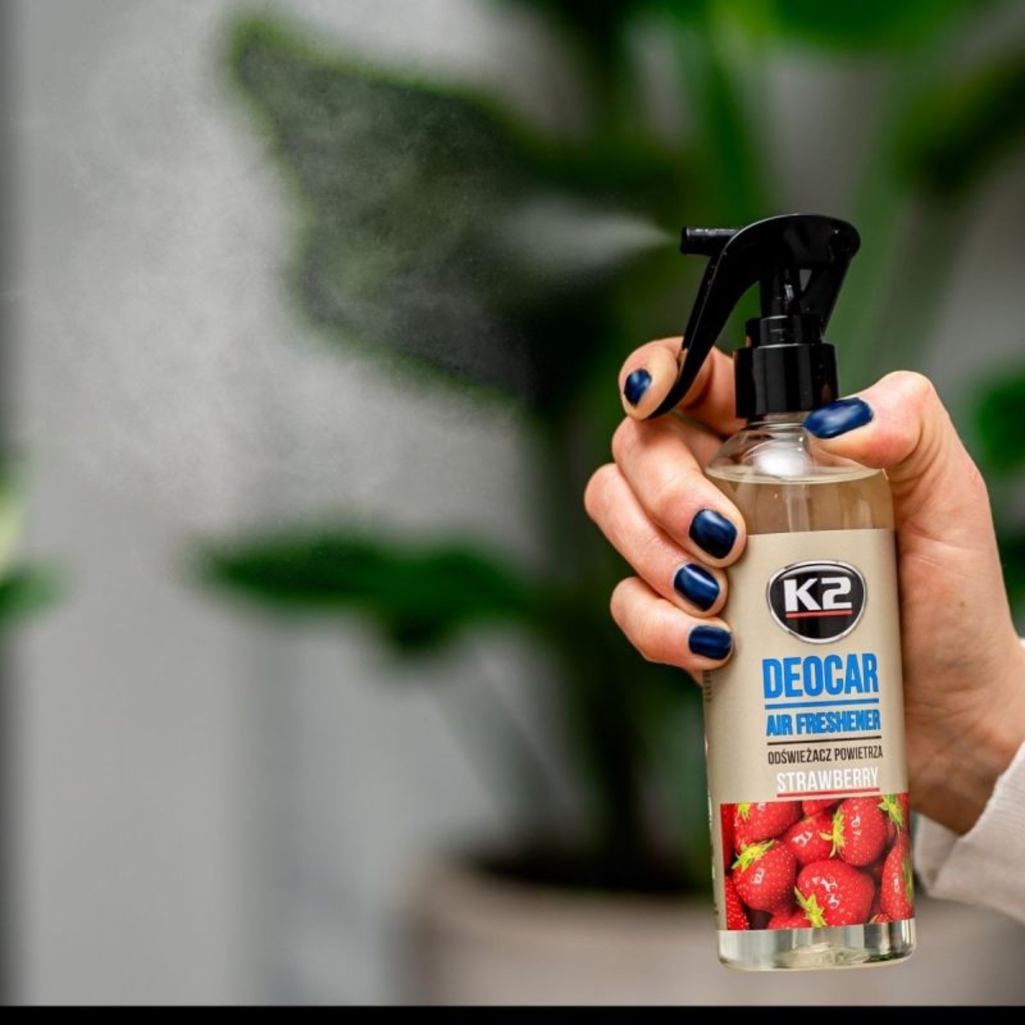 Odorizant cu atomizor deocar k2 250ml - capsuni