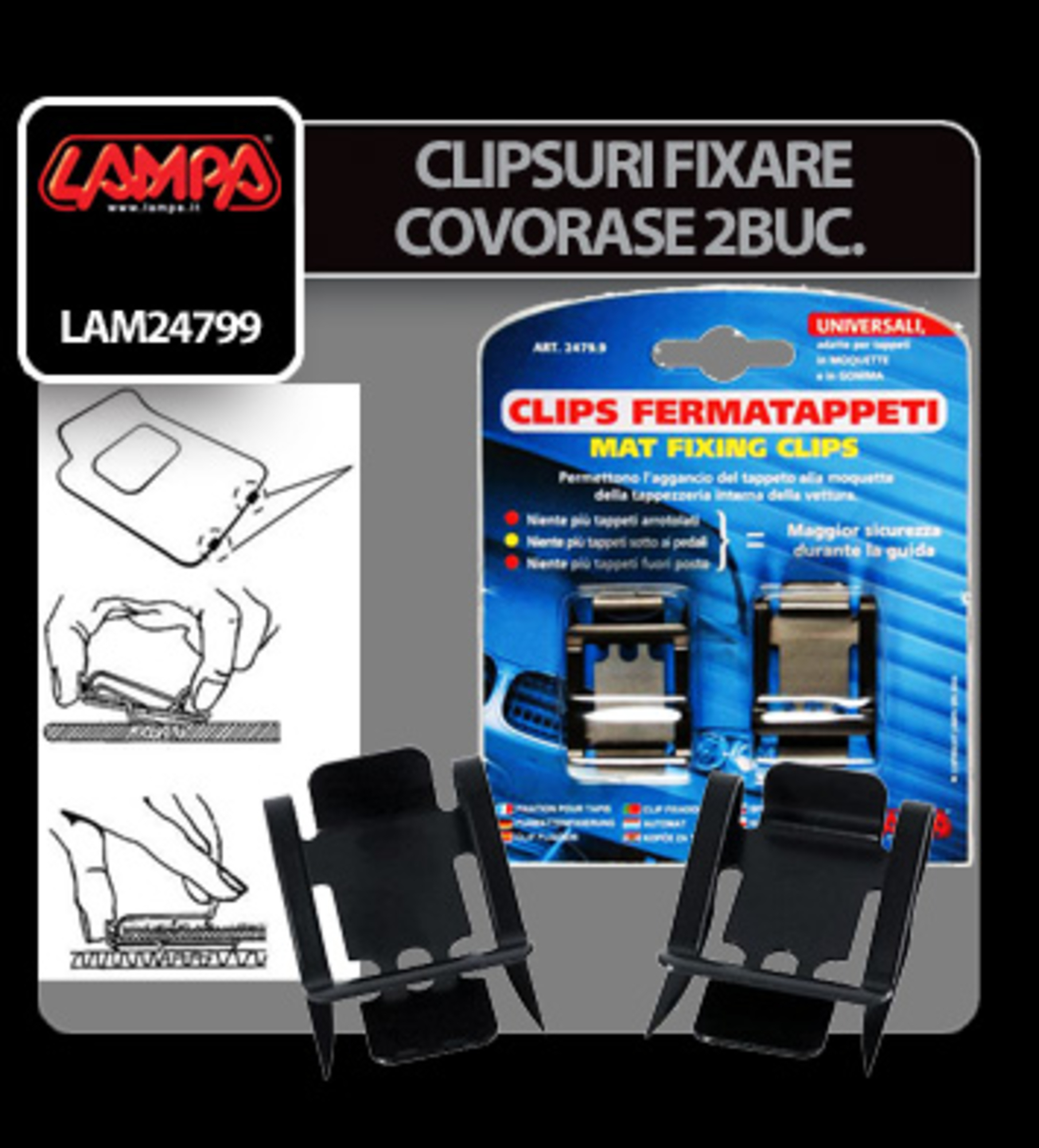Clipsuri fixare covorase