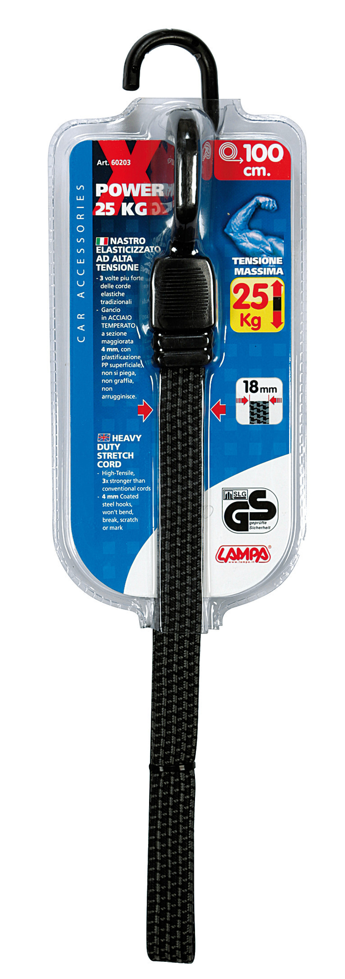 Cordon cauciucat x-power 1buc - 100cm