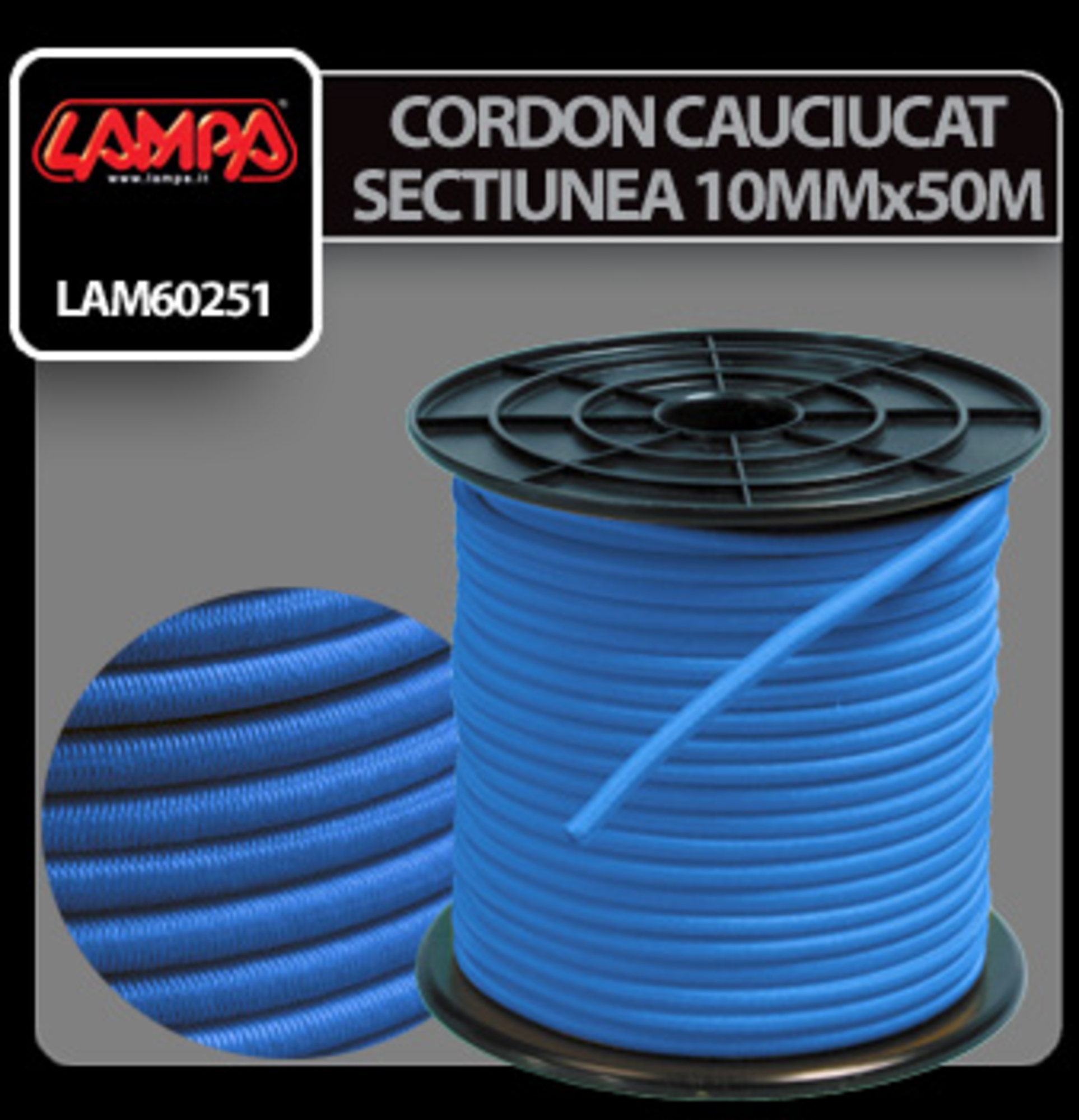 Cordon cauciucat Ø10mm - 50m