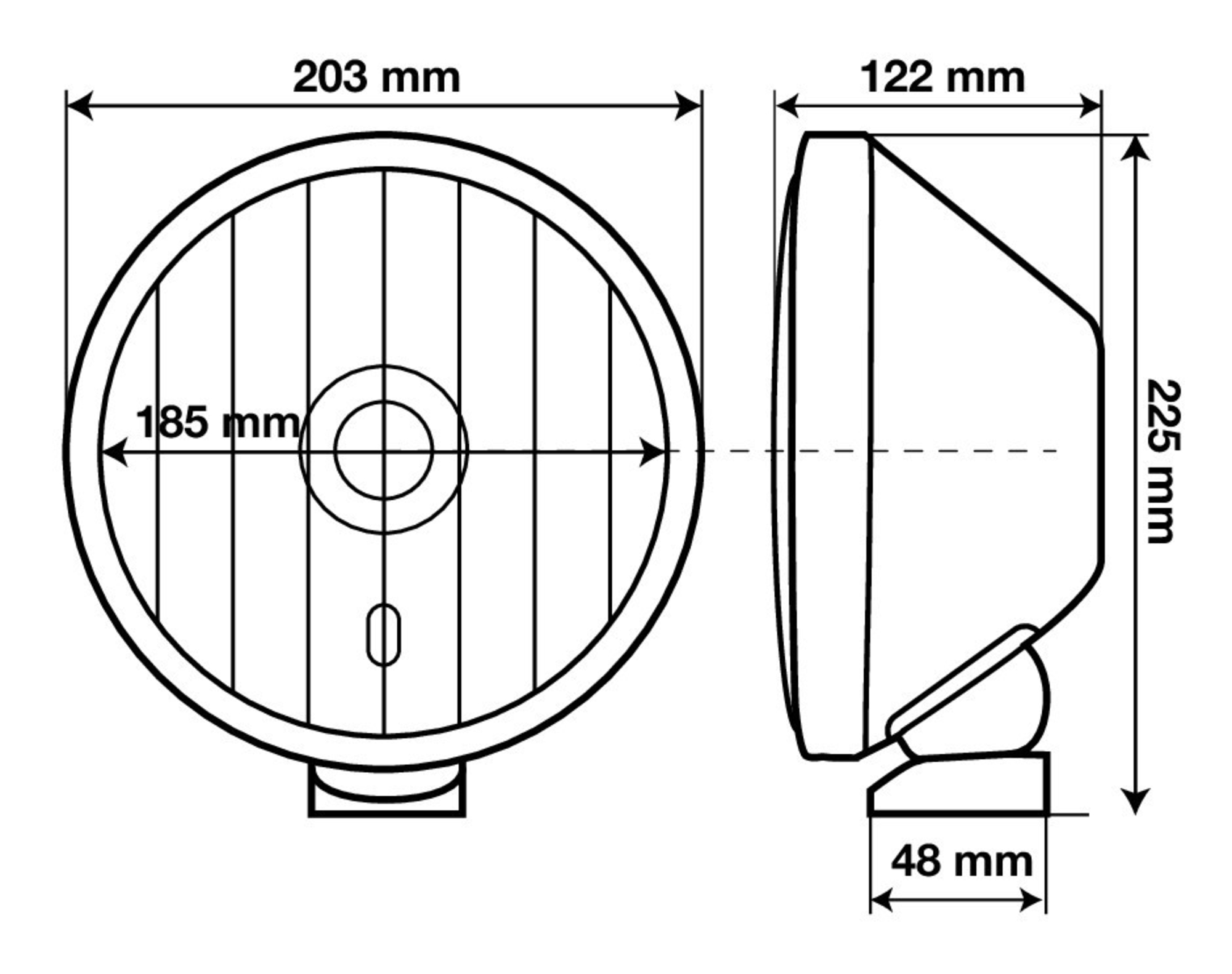 Proiector inox x-tre 1buc - alb