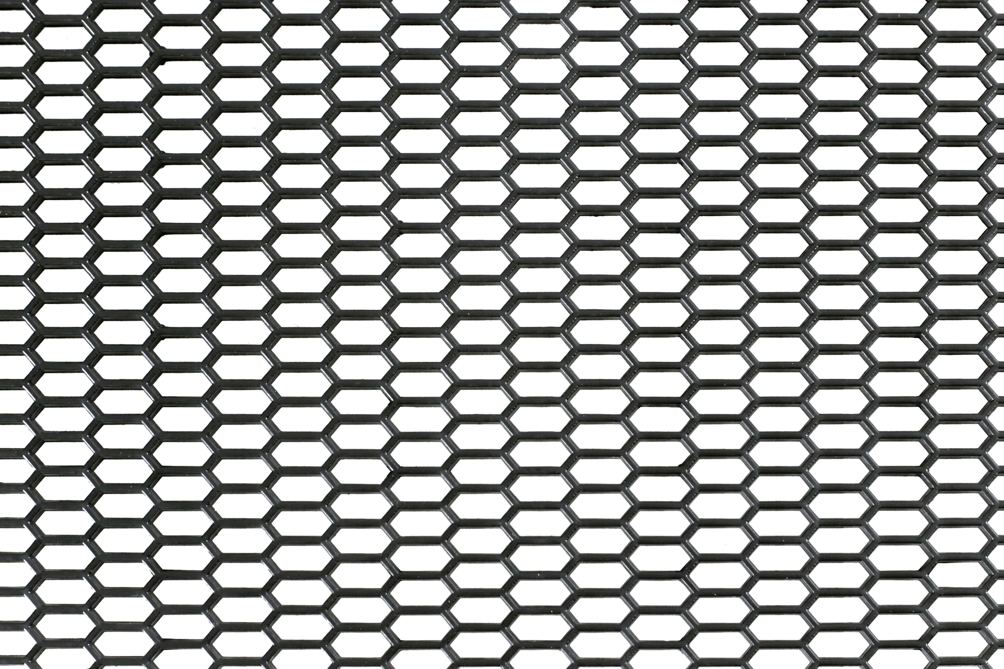 Plasa grila spoiler plastic negru - hexagon mic 8x18mm - 120x40cm